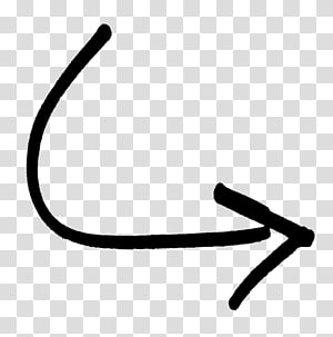 Curved Arrow Icon - Directional Pointer for UI and Infographics