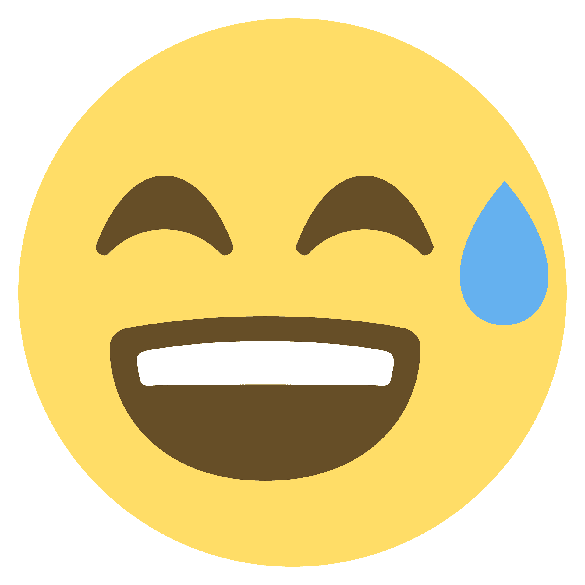 Download Cold Sweat Emoji Icon | Emoji Island - Clip Art Library