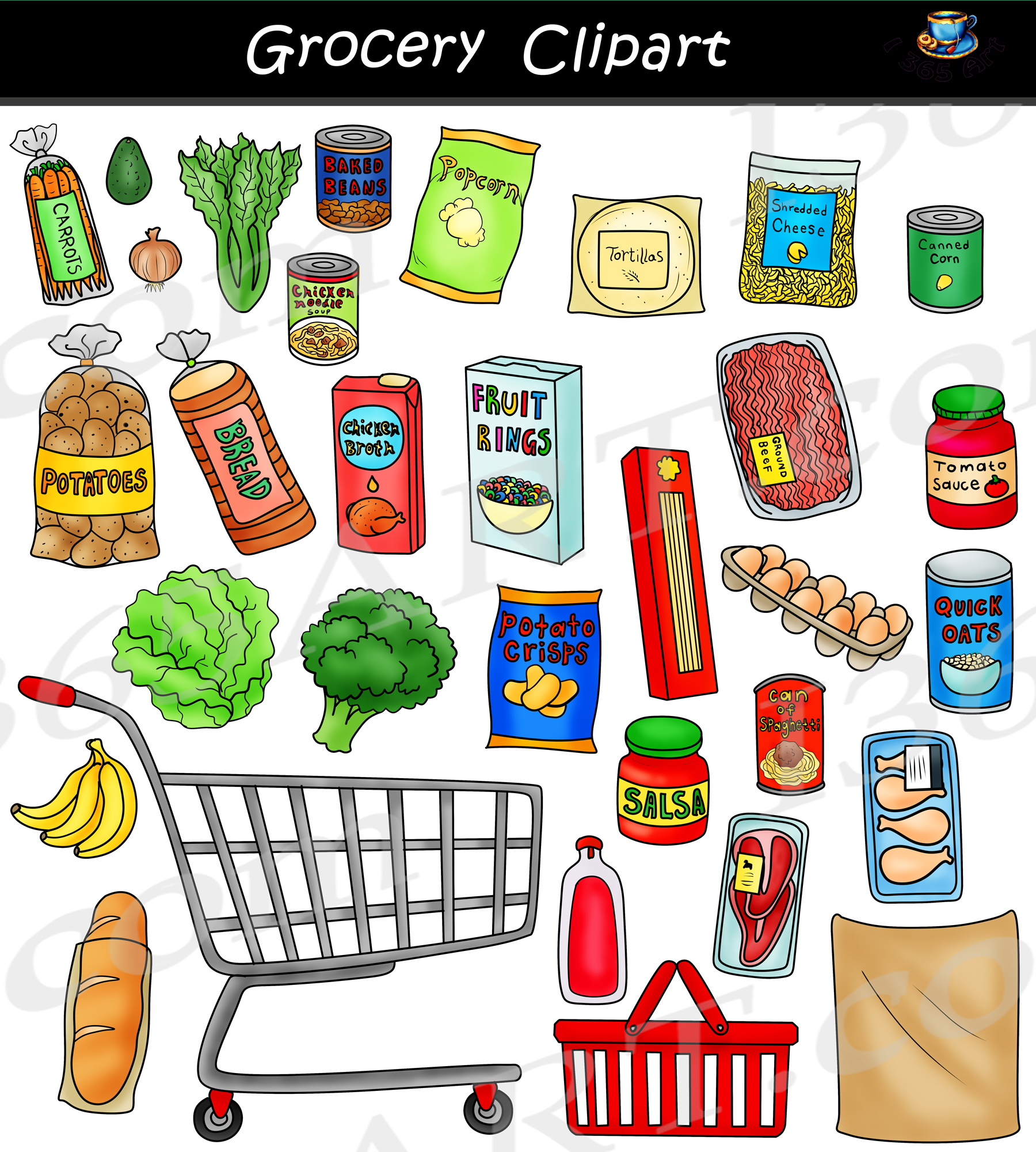 15 666 Supermarket Clipart Images Stock Photos Vectors Clip Art 