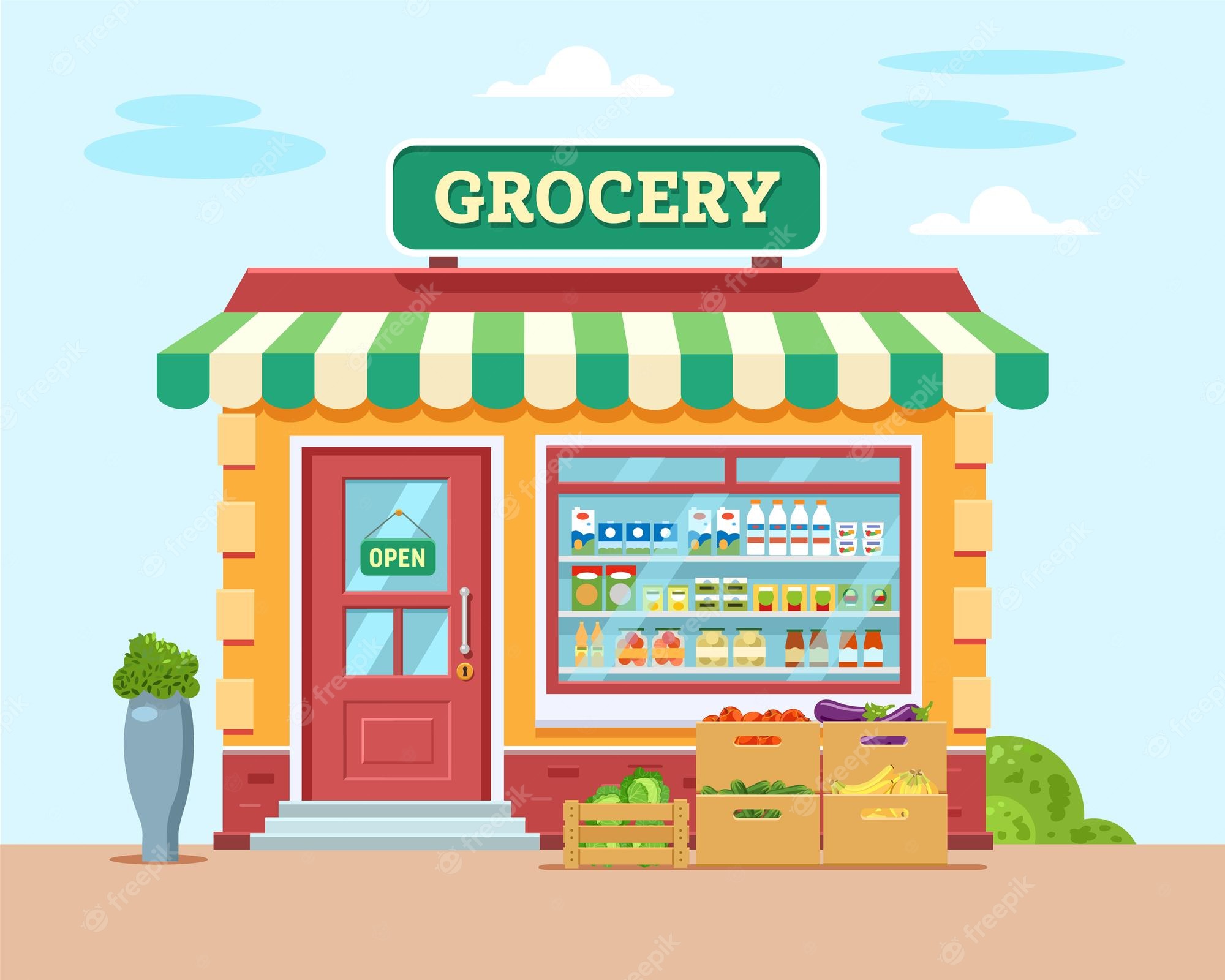 grocery store - Clip Art Library