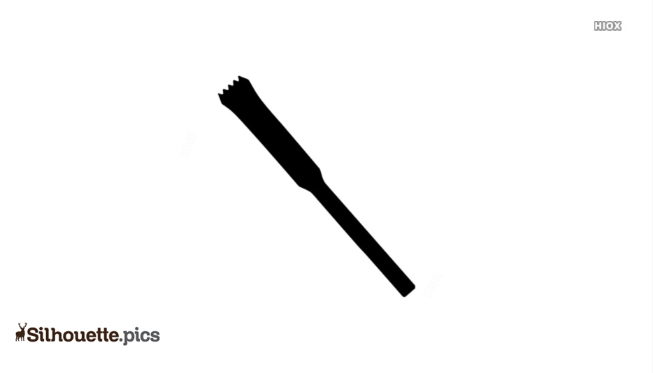 Chisel Tool Silhouette - High-Contrast Vector Illustration for Design & Web Use