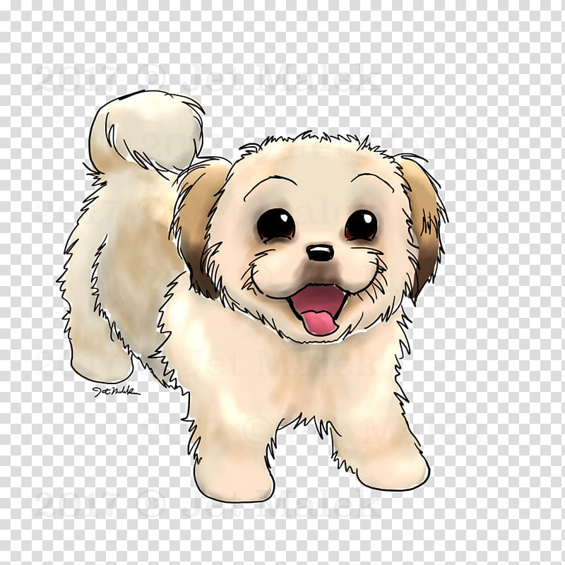 Adorable Fluffy Puppy Illustration - Free PNG Download