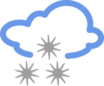 Snowy Weather Icon - Free Vector Graphic for Weather Apps & Websites