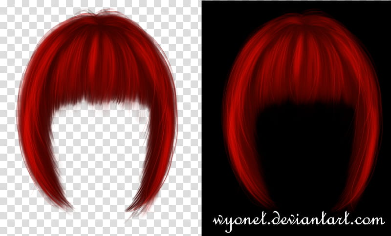 Red Wigs - Clip Art Library