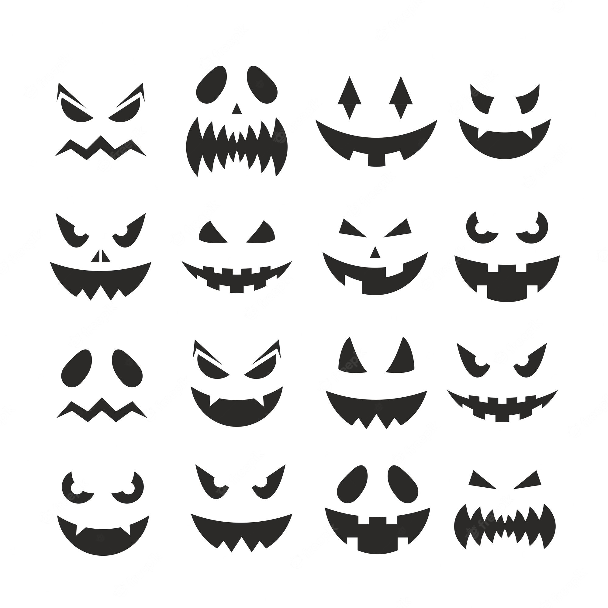 pumpkin faces - Clip Art Library