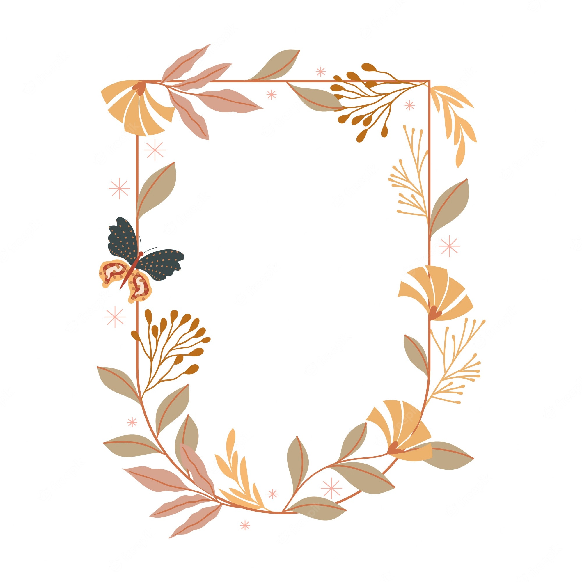 Boho Border Clipart Graphic By Elena Dorosh Art Creative Fabrica 