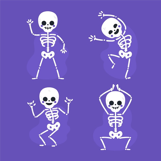 happy skeletons - Clip Art Library