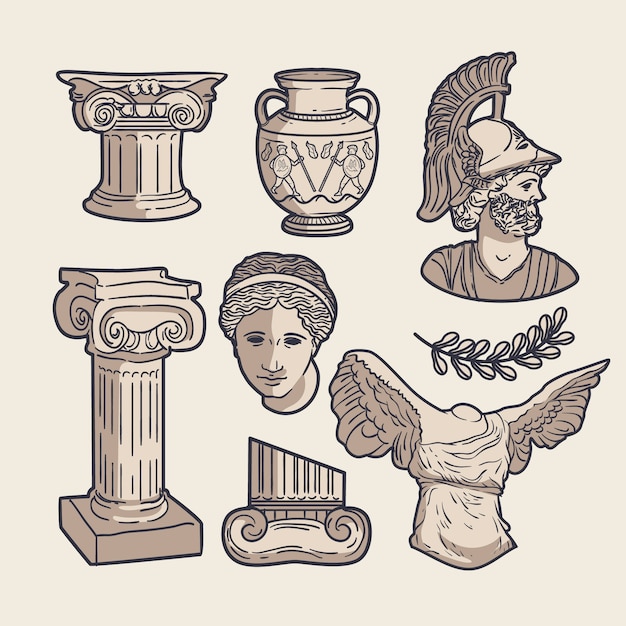 classical statues - Clip Art Library