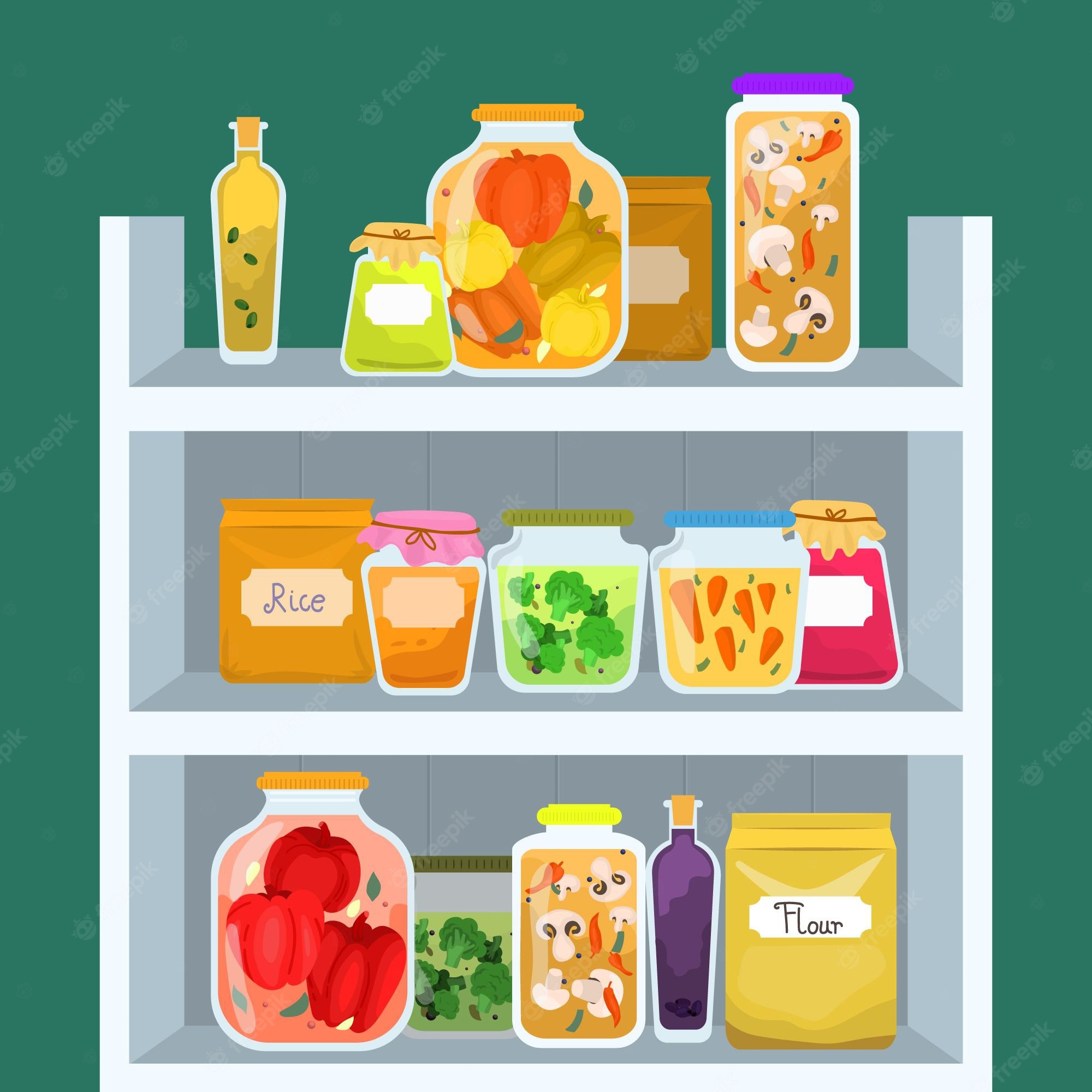 Different storage and containers Royalty Free Vector Image
