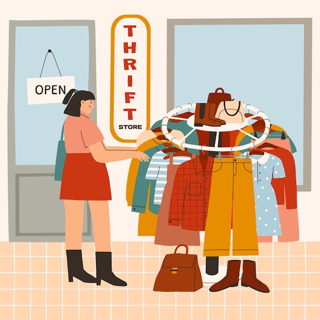 Thrift Store Stock Illustrations – 327 Thrift Store Stock - Clip Art ...