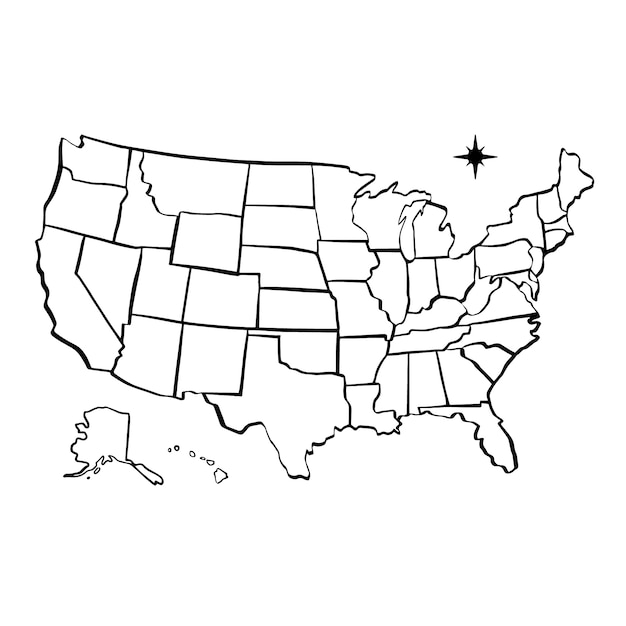 United States Map Stock Illustrations – 94,271 United States Map - Clip ...