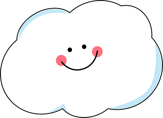 Happy Cloud Illustration - Friendly Weather Icon for Kids & Websites