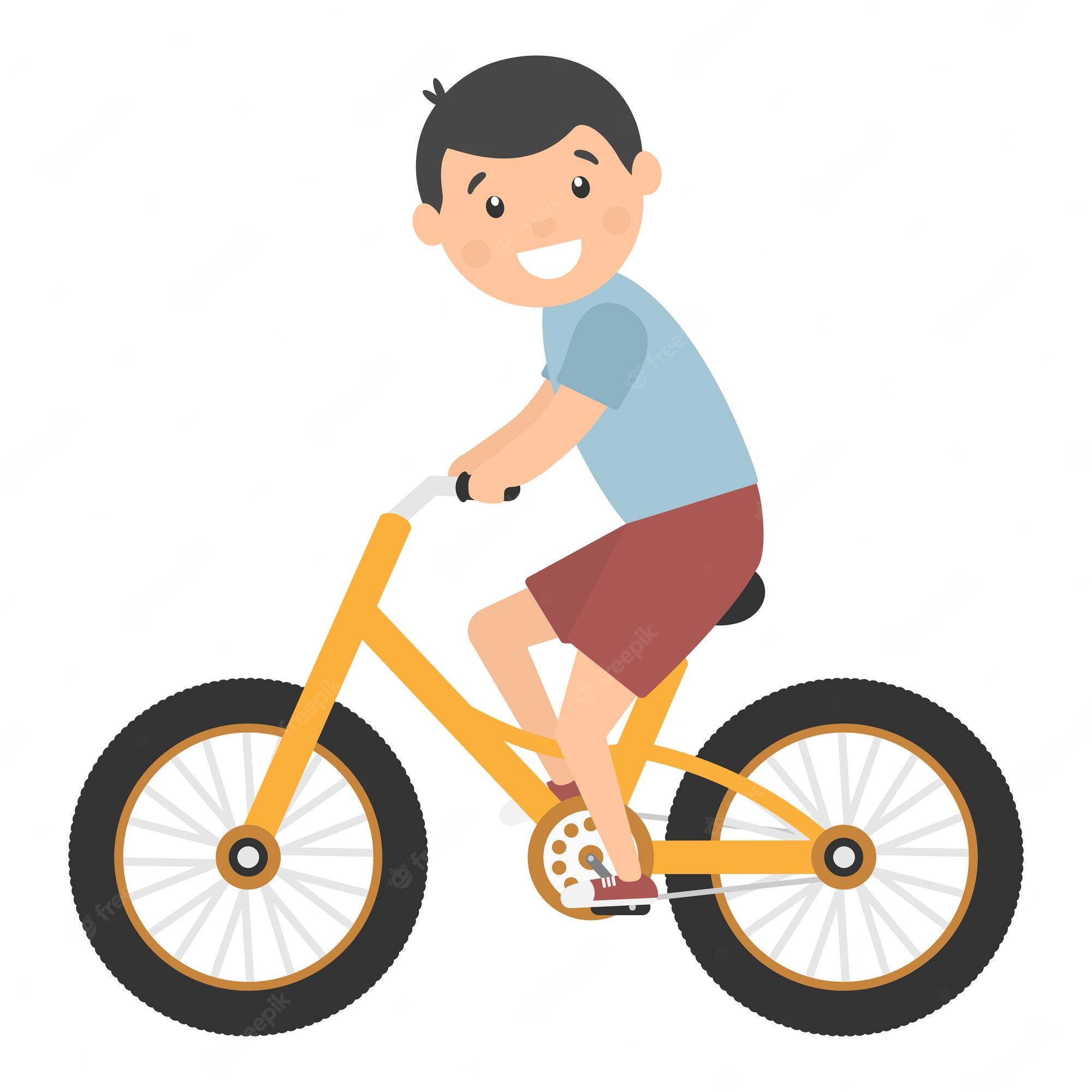 Boy Is Riding A Bicycle Clipart Free Download Transparent PNG Clip 