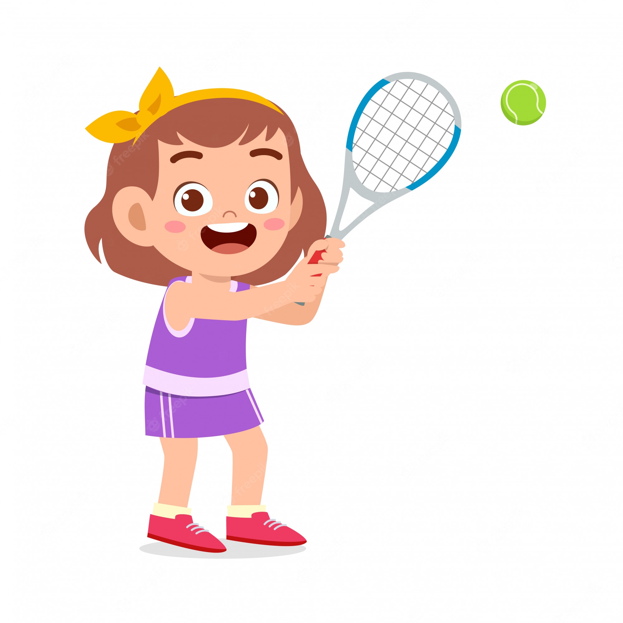girls tennis clip art
