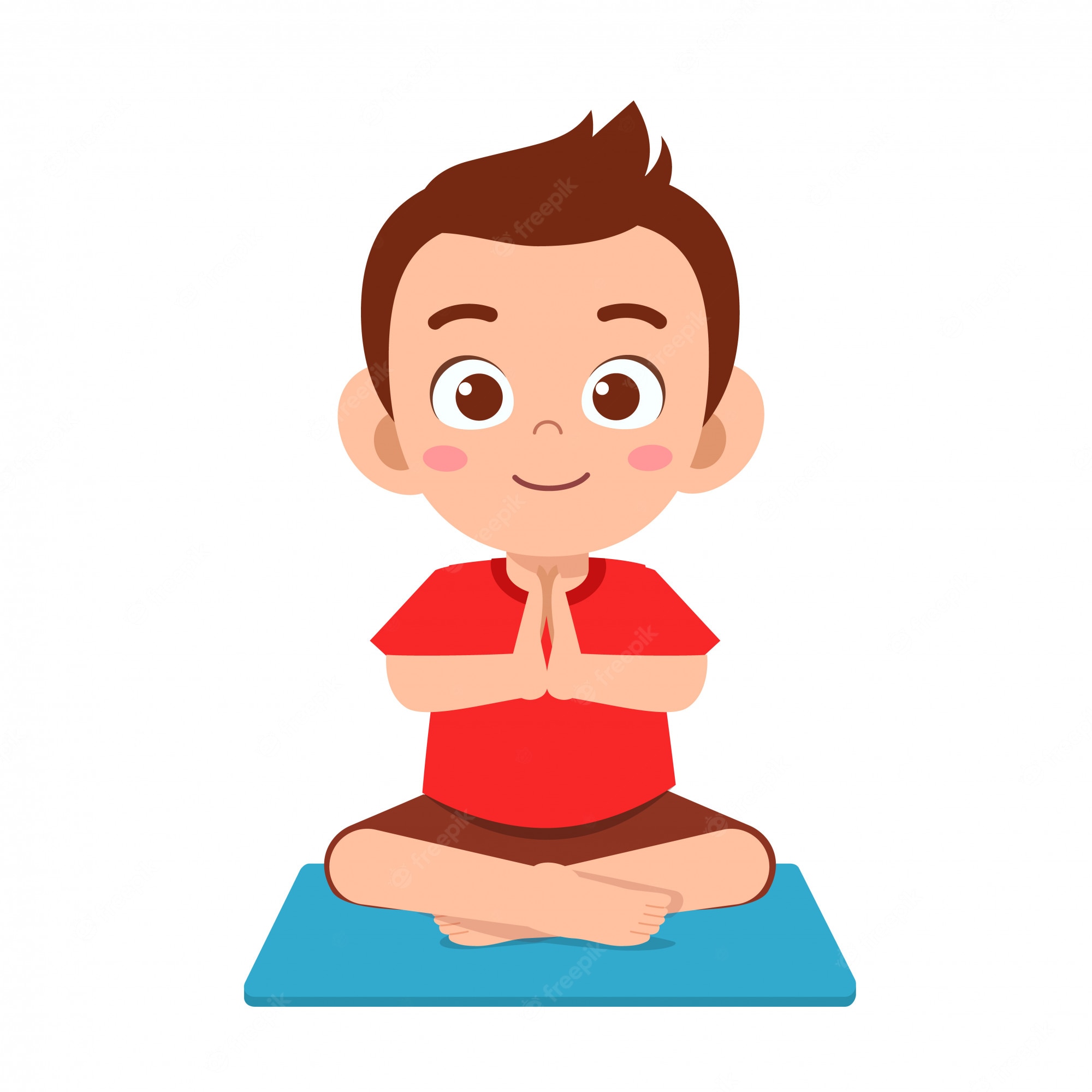 boy meditatings - Clip Art Library