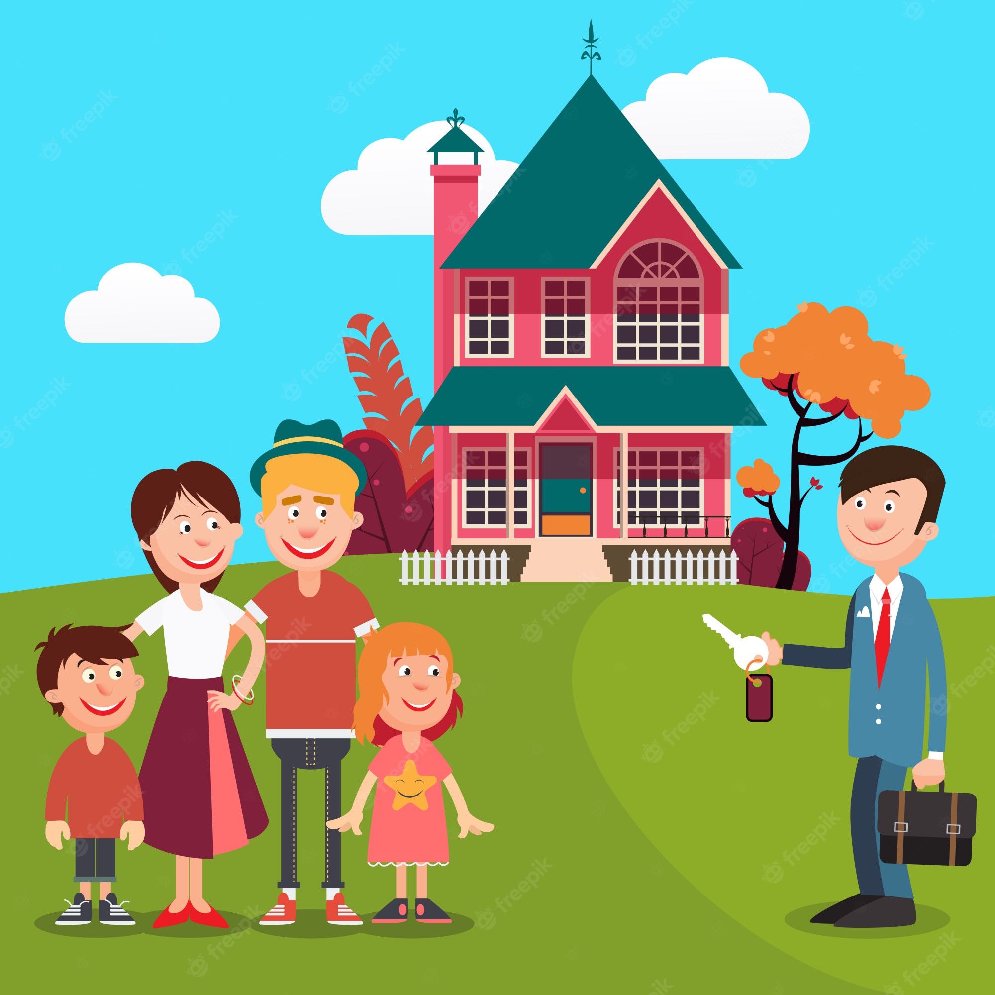 Man Want To Buy A House Rent A Property Royalty Free SVG Clip Art 