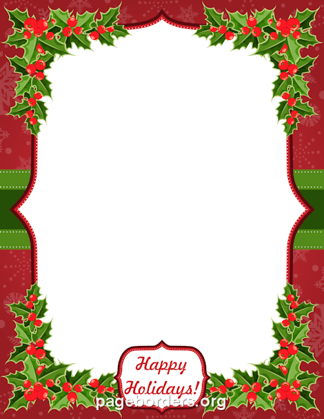 Free Holiday Borders: Clip Art, Page Borders, and Vector Graphics ...