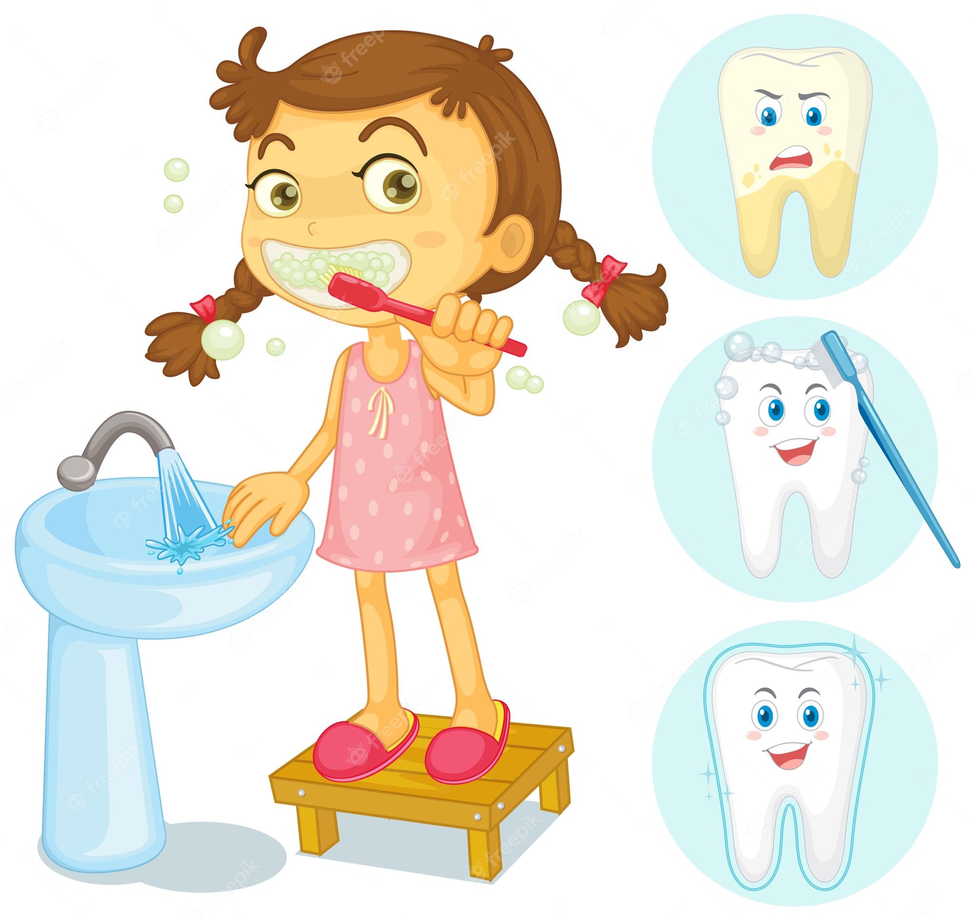 Child brushes his teeth clipart. Free download transparent .PNG - Clip ...