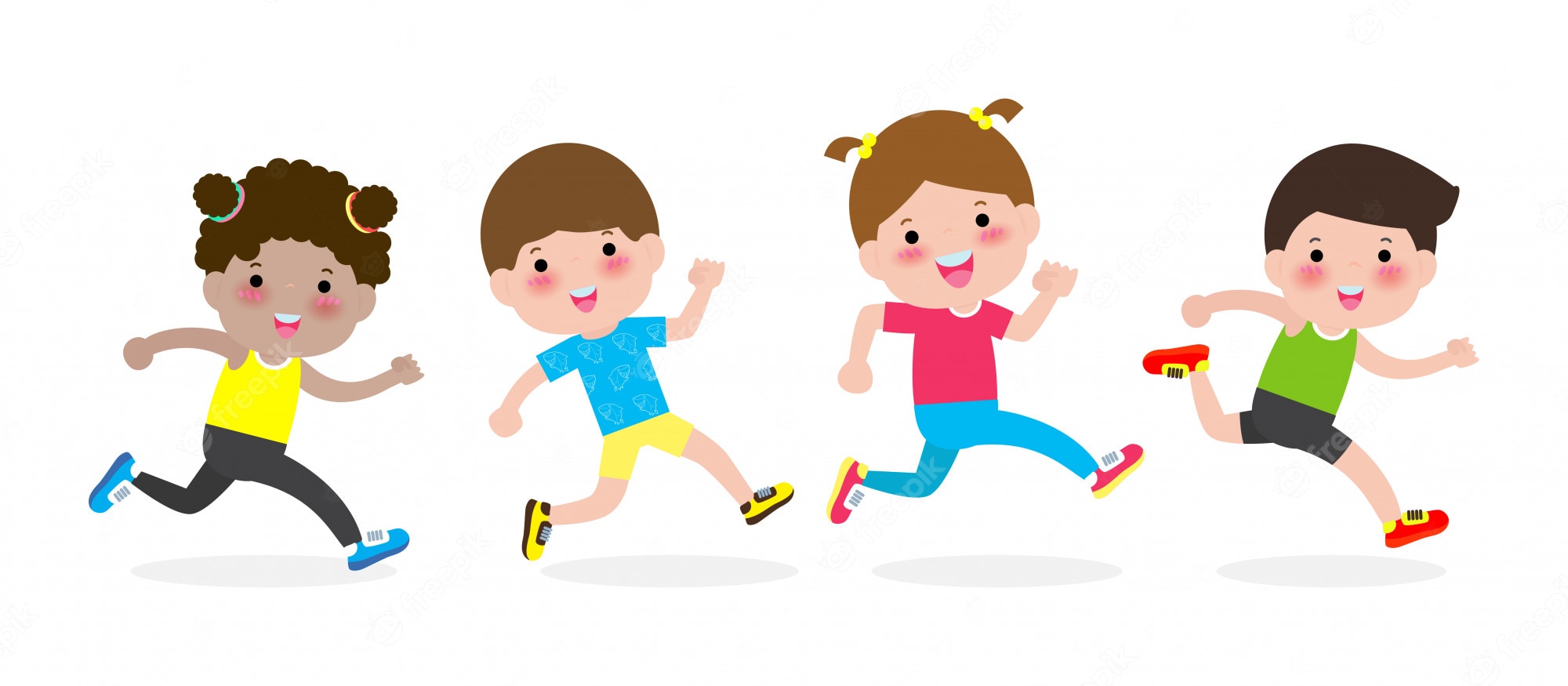 children running - Clip Art Library