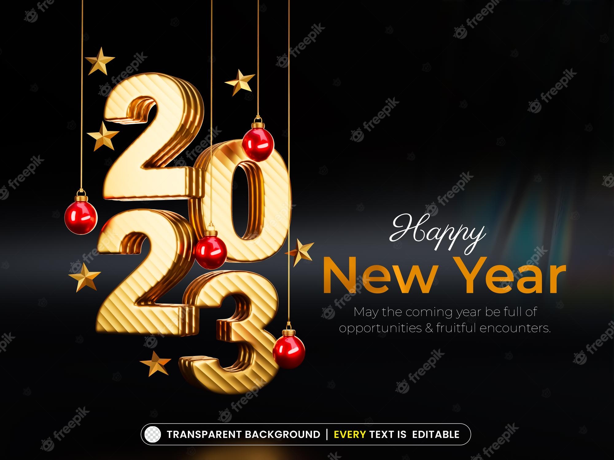 Happy New Year 2023 - Festive Greeting Template & Download