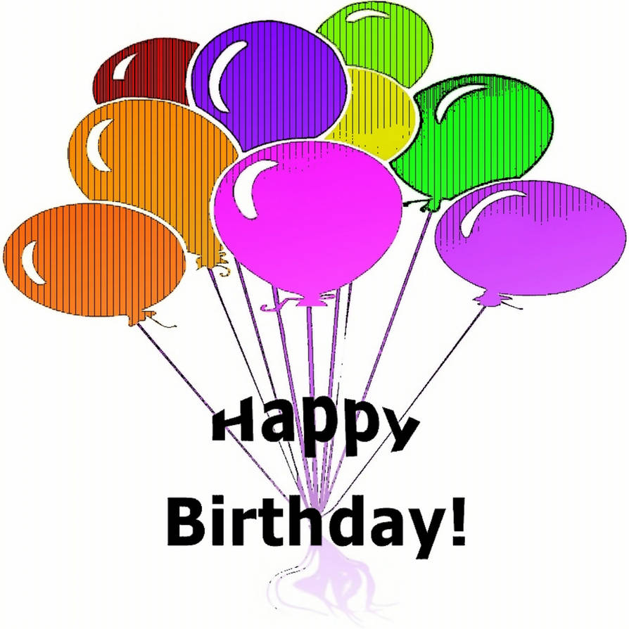 Happy Birthday Balloons Clipart - Free Download & Usage