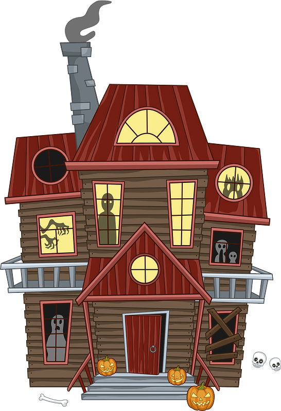 Haunted House Clip Art - Clip Art Library