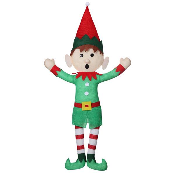 Festive Plush Elf Decoration - Holiday Cheer for Home & Party