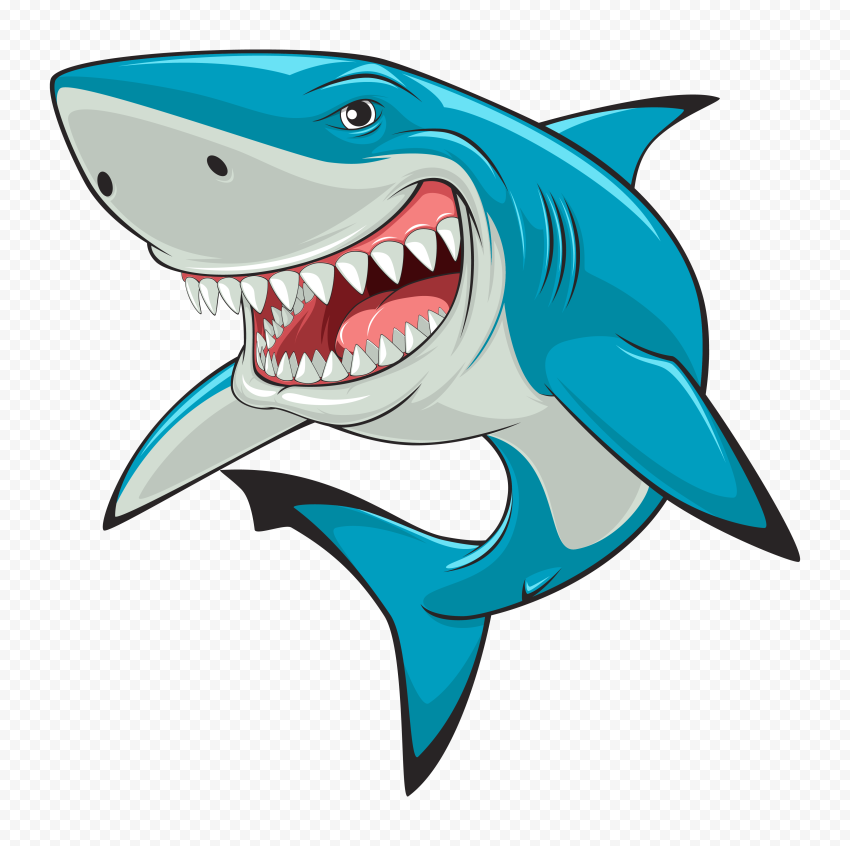Fun Shark Illustration - Free Clipart for Education, Design & Marketing