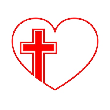 Cross and heart | Public domain vectors - Clip Art Library