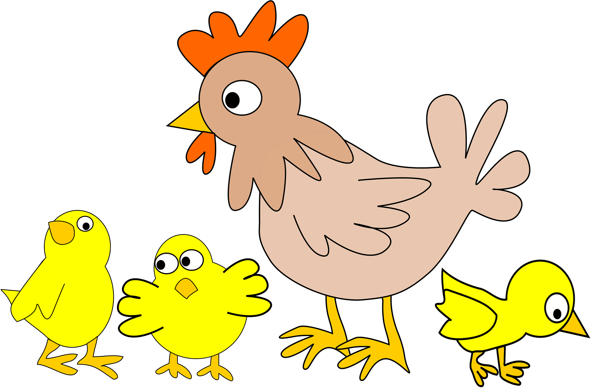 Hen transparent background PNG cliparts free download