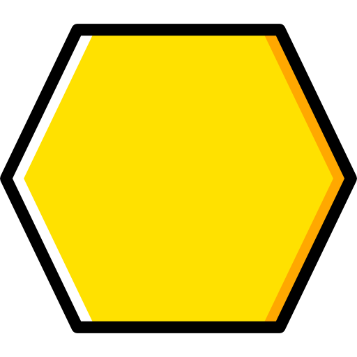 Yellow Hexagons Clip Art Library