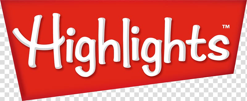 Highlights magazine logo featuring white stylized text on a vibrant red background with a trademark symbol.