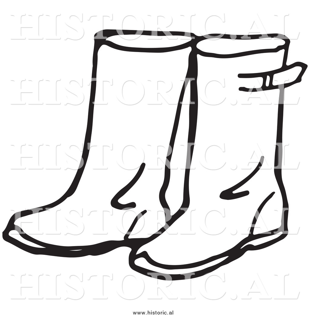 Classic Rain Boots Clipart - Free Vector Illustration for Weather-Related Content