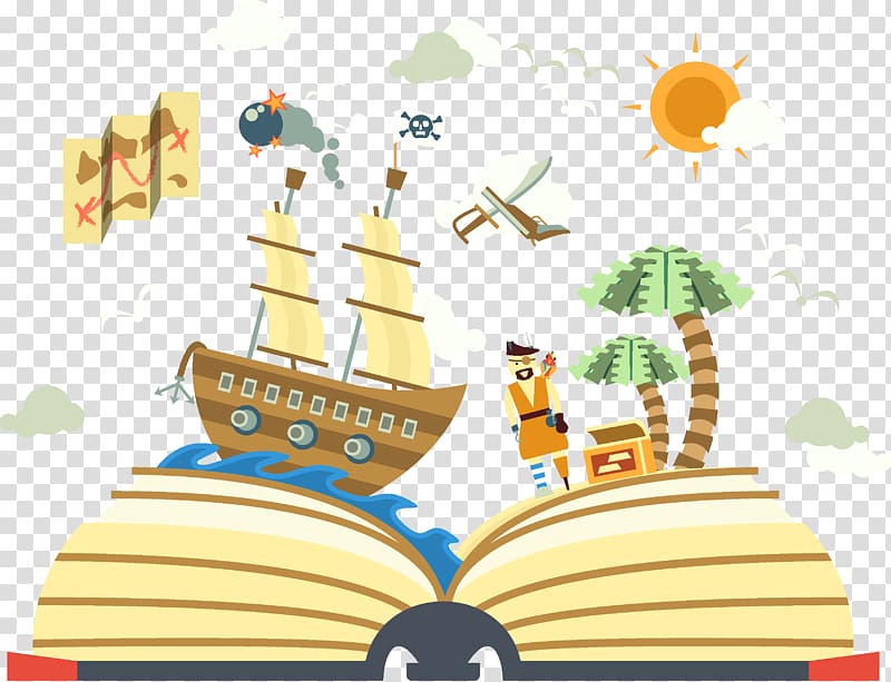 Adventure Storybook Illustration - Pirates, Treasure & Imagination