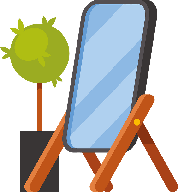 horizontal mirrors - Clip Art Library