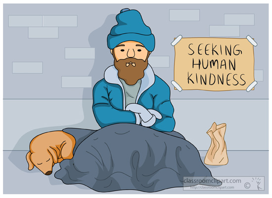 helping homeless clipart