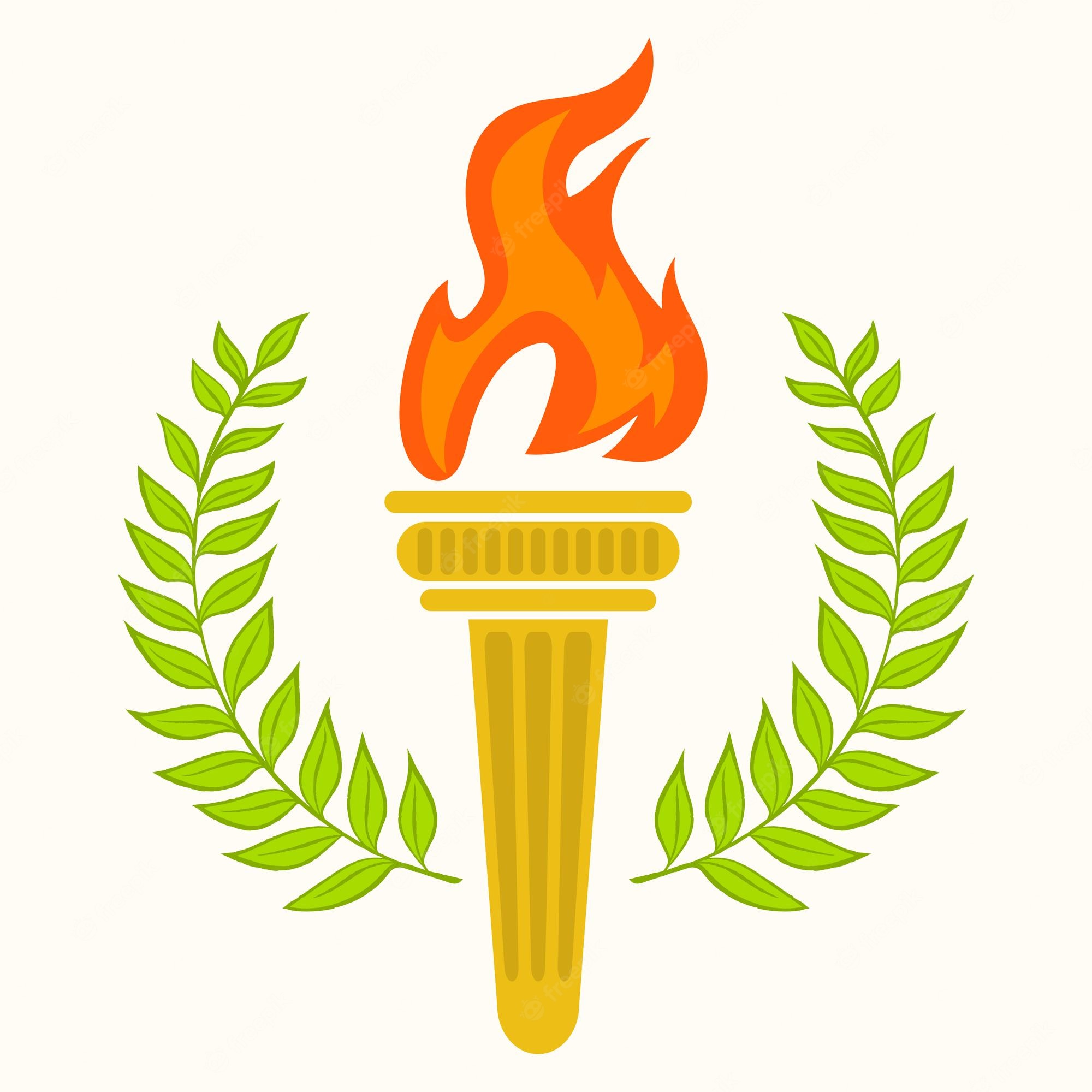 Flames Clipart Olympic Torch - Olympic Torch Clipart Free, HD Png ...