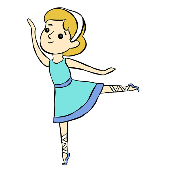 Ballet Dancer Illustration - Graceful Classic Dance Art