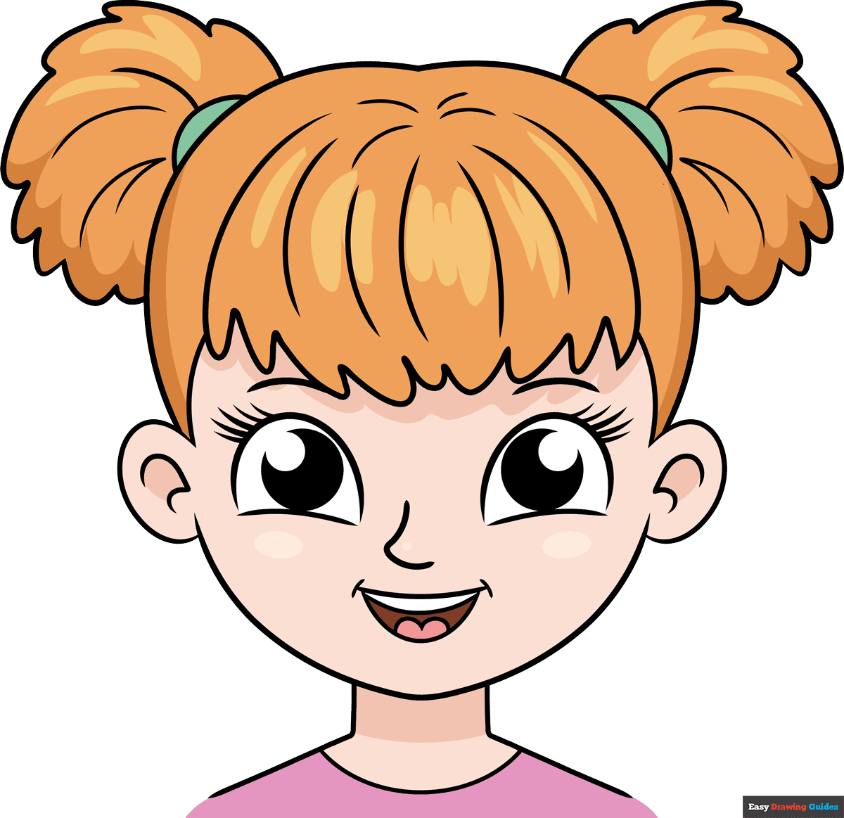 Face Of A Girl Stock Illustration Download Image Now Brown Clip 
