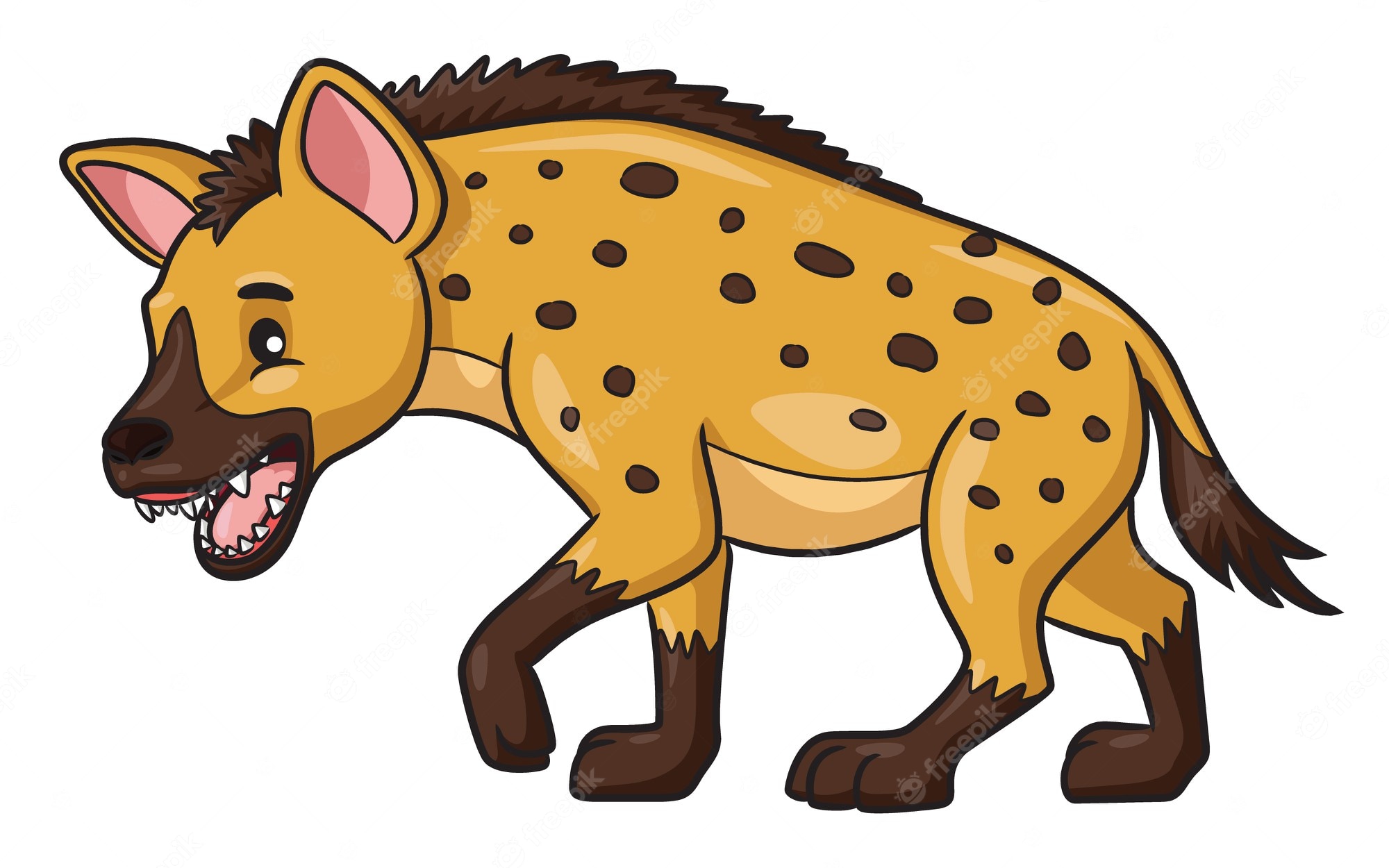 Premium Vector | African hyena vector clipart hyaena image - Clip Art ...