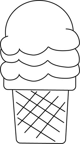 Free Ice Cream Coloring Page for Kids - Printable PDF