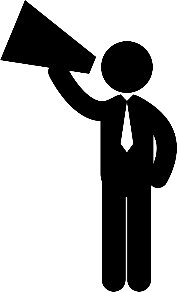 Megaphone Icon - Business Communication and Public Announcement Symbol