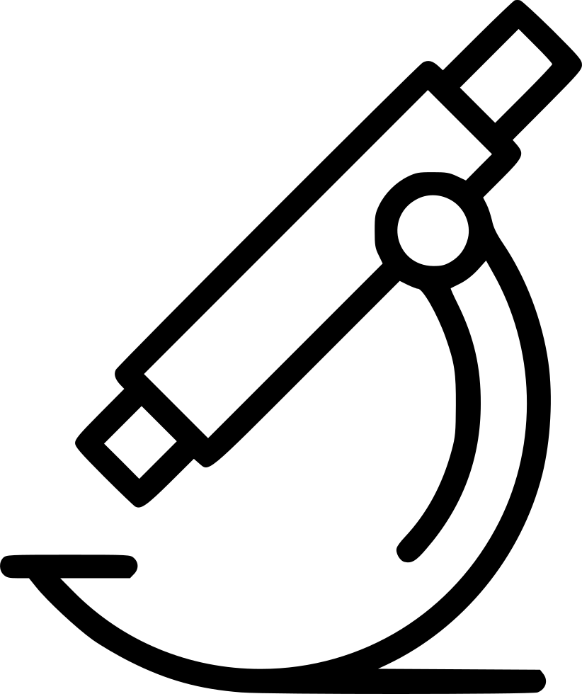 Microscope Icon - Scientific Instrument Illustration for Education & Web Use