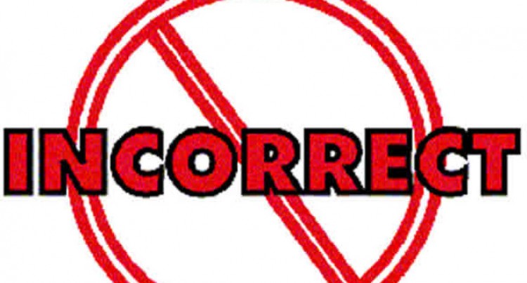 Red "INCORRECT" text overlaid with a prohibition symbol (circle with diagonal line) on white background.