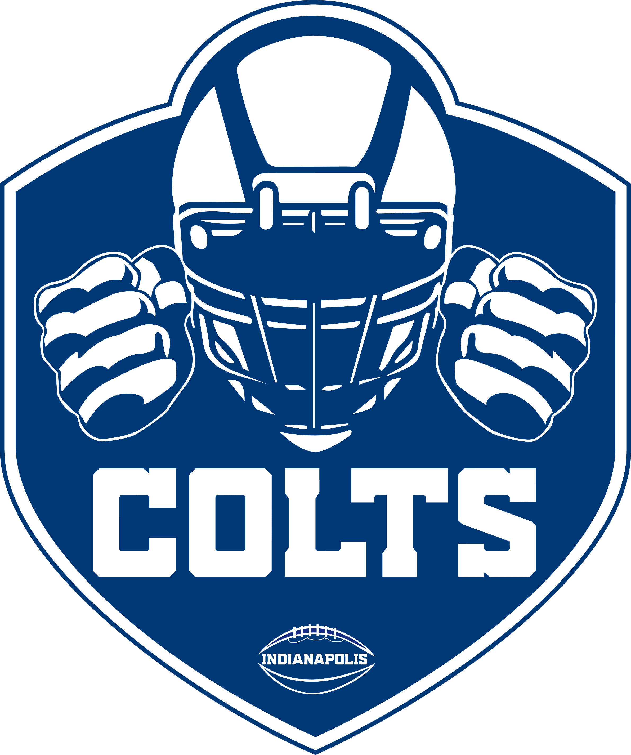 NFL Indianapolis Colts Logo Helmet Clipart SVG Decal Cut File for ...