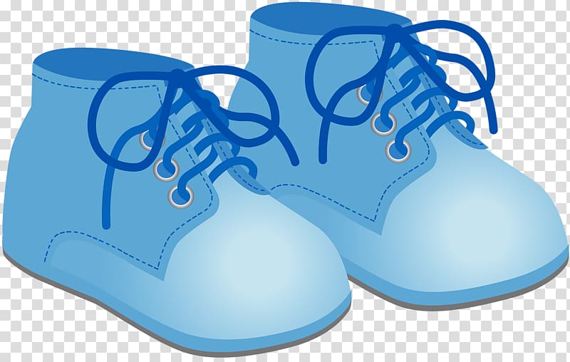 Baby blue booties isolated on white Royalty Free Vector - Clip Art Library