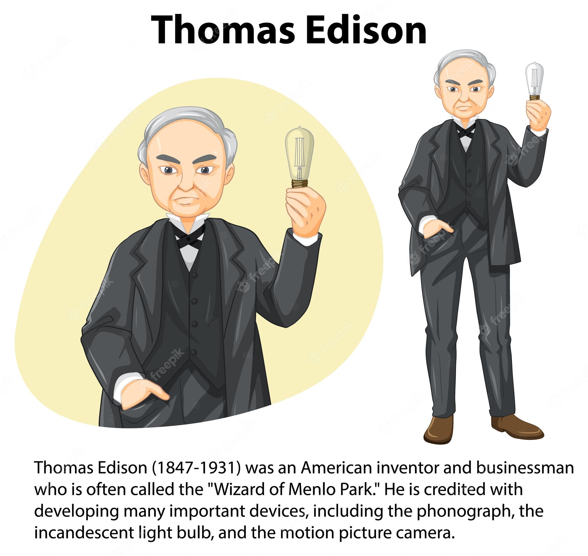 50 Thomas Edison Illustrations Royalty Free Vector Graphics Clip Art Library 7638