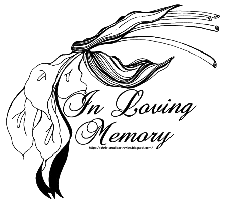 In Loving Memory Tribute Design - Elegant Memorial Clipart