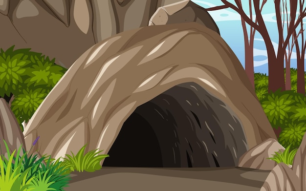 Cave Clipart Free Download Transparent PNG Clipart Library Clip Art   Inside Cave Landscape Cartoon Style 1639 33244 