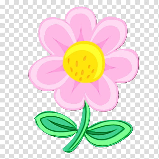 Cute Pink Flower Illustration - Free PNG Download